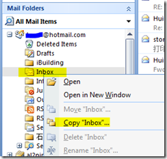 Copy "Inbox"