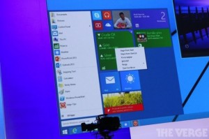 泄漏的Windows 8开始菜单